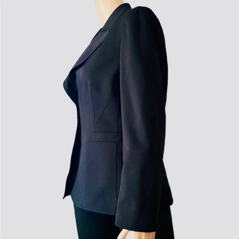 Tahari Arthur S. Levine Black Blazer 8 Petite - Picture 7 of 12